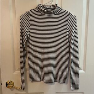 American Eagle Outfitters Black and White Striped Top